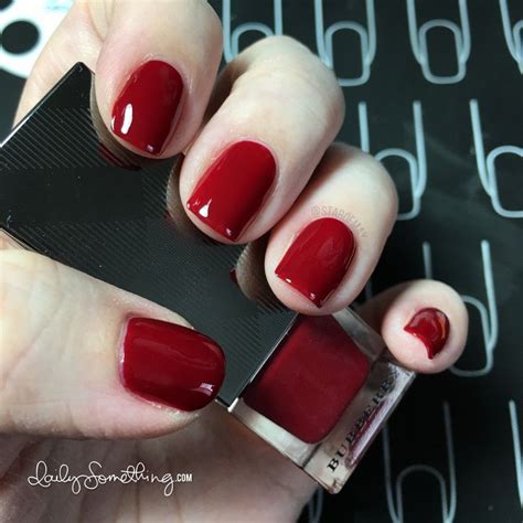 red burberry nails|burberry nail polish.